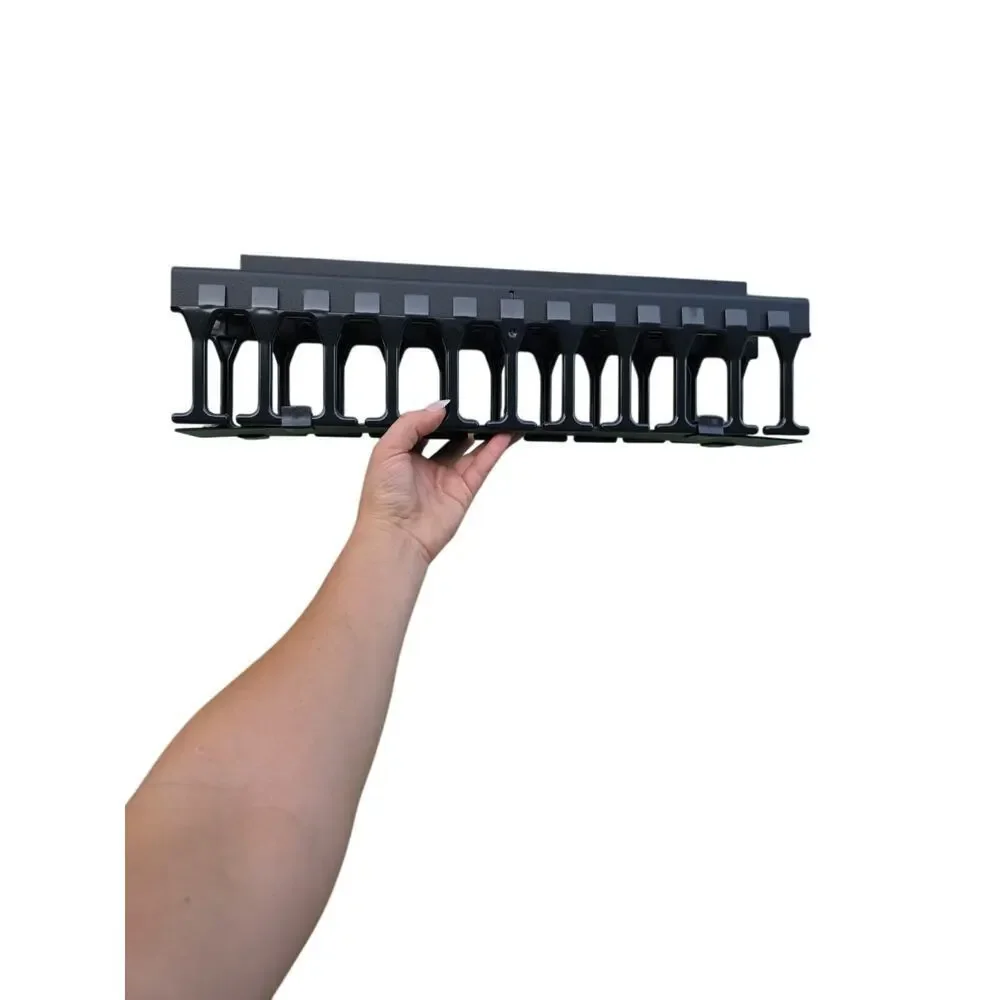 Open Box Panduit WMP1E‎ Horizontal Cable Manager, Black, 2 RU, Black
